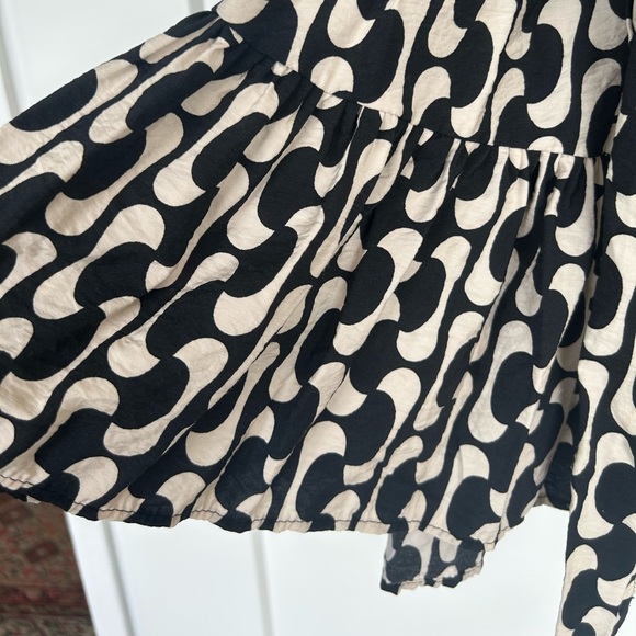 Zara black and white pattern dress - Picture 3 of 7